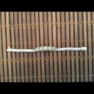 David Yurman style sterling silver bracelet.